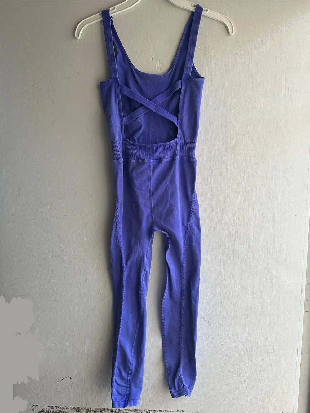 Free People FP Movement Good Karma Yoga Jumpsuit Purple one piece Pilates size S